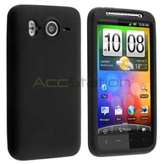 Black Soft Skin Case Gel Rubber Cover Case For HTC Inspire 4G Desire 