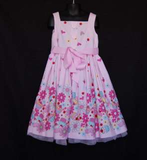 Savannah Child Girl Pink 7th Birthday Cupcake Twirl Dress size 7 