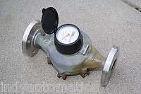 Inch Neptune Brass Water Meter W/ 2 Inch Stainless Steel Flanges 150 
