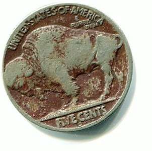 1919 S Buffalo Nickel Indian Head Fine **A42  