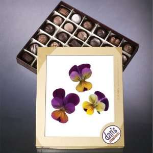 Chocolates with a Flower Pansy 1 Lb. Grocery & Gourmet Food