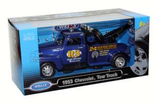 1953 CHEVY TOW TRUCK DIE CAST 1/24 24 HRS ROAD SERVICE  