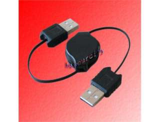 USB A Male to Male Retractable Adapter Extension Cable  