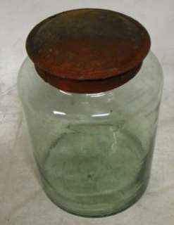 Vintage Style Country Store Storage Jar w/ Tin Lid #6  