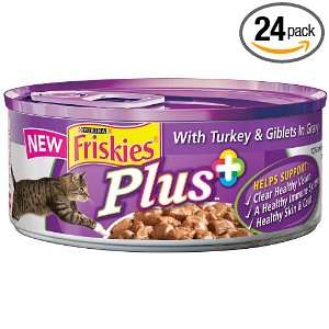 Friskies Turkey and Giblets in Gravy Cat Food, 5.5 Ounce (Pack of 24)