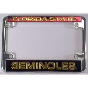  Florida State FSU Seminoles Chrome Motorcycle RV Plate License 