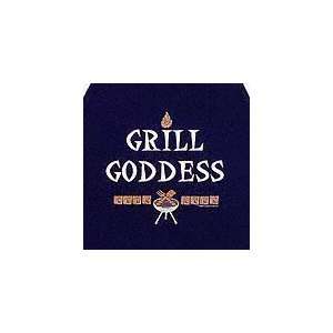    Funny novelty apron Grill Goddess navy apron
