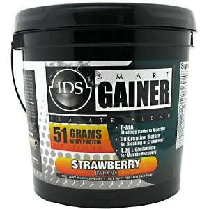 IDS Smart Gainer, Strawberry Banana, 10 lbs 4536 g (Weight Gain)