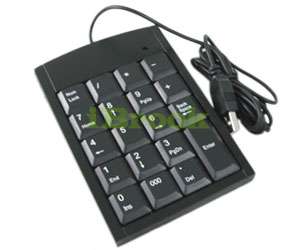 PC Laptop Mini USB Numeric Keypad Keyboard 19 Keys NEW  