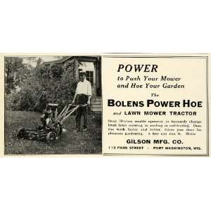  Ad Bolens Power Hoe Lawn Mower Tractor Gilson Mfg Wisconsin Garden 