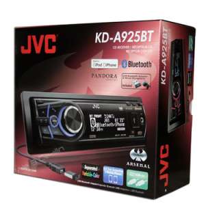 JVC KD A925BT Arsenal Single DIN CD Receiver with Built in Bluetooth 