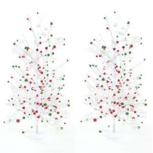  22 Cedar Mini Berry Tree Sculpture, Set of 2