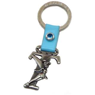 Tinker Bell Letter T Pewter Keychain Key Chain Disney  