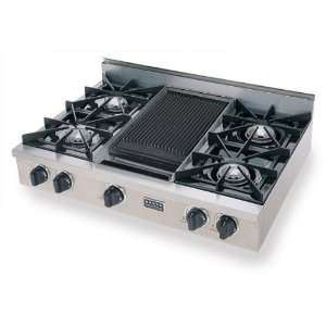 TPN036 7 Five Star 36 Liquid Propane Pro Cooktop with 4 Open Burners 