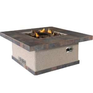  Cal Flame Fire FPT S301 55,000 BTU Gas Outdoor Square Fire Pit 