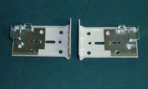 One Pair KIRSCH Drapery TRAVERSE ROD END BRACKETS ~ 3 Adj Return 3302 