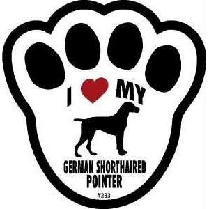  German Shorthair Pointer Pawprint Window Decal Pet 