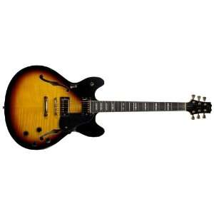  Peavey Jf 1 Exp Hollow Body Electric Guitar (tobacco Burst 