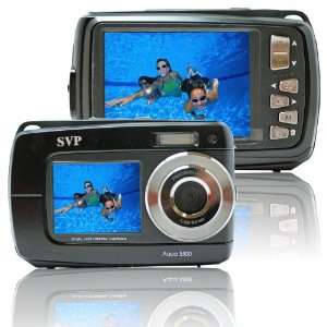  Aqua 5500 Black 18 MP Dual Screen Waterproof Digital 