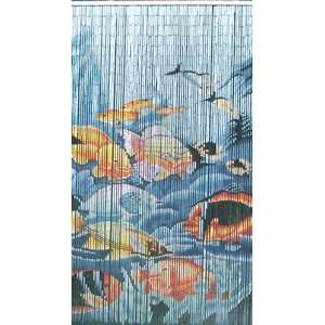    Tropical Fishes Bamboo Beaded Curtain by Bamboo 54