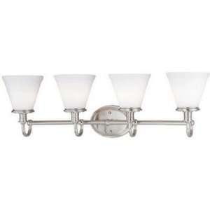Lite Source LS 16654PS/FRO Bastien   Four Light Wall Lamp, PS Finish 