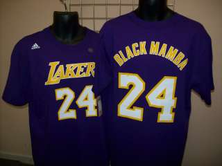 Lakers Kobe Bryant Black Mamba Jersey T Shirt sz XL  