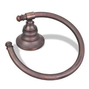    06DBAC Smooth Design Ring Towel Holder   Dark Brushed Antique Copper