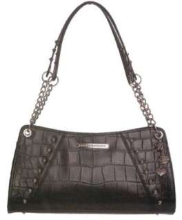   Black Croco Chain Hand Bag Purse. H D® Part# OC4441L BLK Clothing