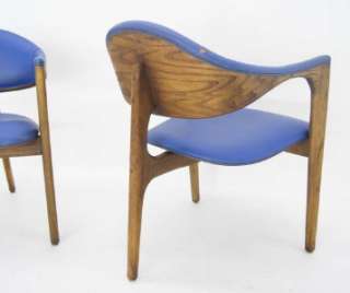   Century Modern Vintage Barrel Back Chairs Danish Modern Style  