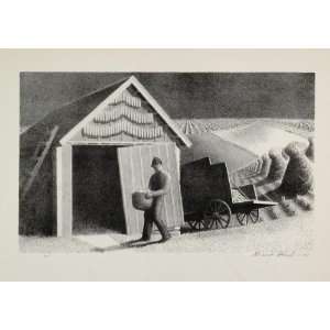  1939 Grant Wood Seedtime Harvest Farmer Farm Print RARE 