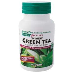   Plus   Chinese Green Tea, 400 mg, 60 capsules