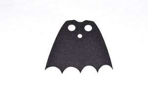 Batman LEGO® Mini Fig Accessory Batman Cape trimed/fray  