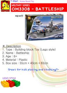 Oxford OM3308 Battleship / Building block toy   lego style  