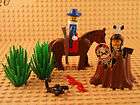 Lego Minifigs Indian & Cavalry Cowboy Horse Snake Lot