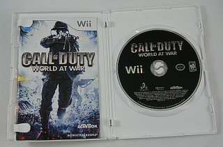 Call of Duty World at War (Wii) Open Box game 047875834392  