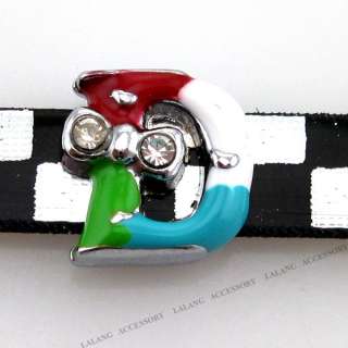 50 Letter D Beads Fit Strap Wrist Band Free P&P 190086  