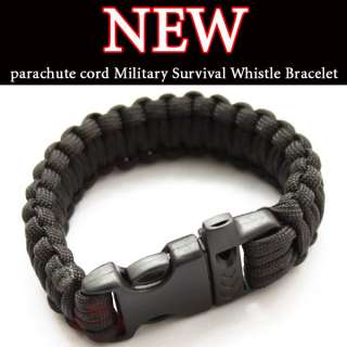pcs Dark green Cord Military Survival Bracelet SLjj  