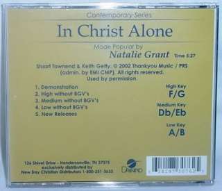 Natalie Grant In Christ Alone NEW Accompaniment CD  