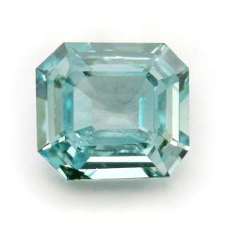   Certified Fancy Greenish Blue Loose Natural Diamond Emerald Cut  