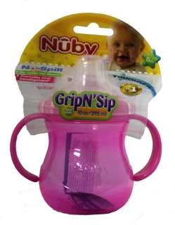Nuby No Spill 2 Handle Soft Spout Sippy Cup 7 Asst. Colors To Choose 