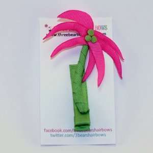  Pink & Green Palm Tree Clip 