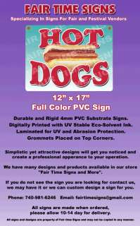   Sign   Great for Concession Trailers, Carts, Stands or Restaurants