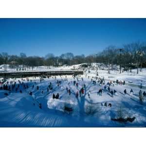  People Ice Skating in Central Park, New York City, New 