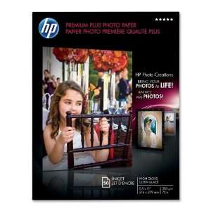  HP Premium Plus Glossy Photo Paper,Letter   8.5 x 11 