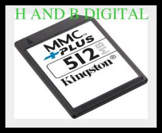 Kingston MMC Plus 512 MB Memory Card Brand New  