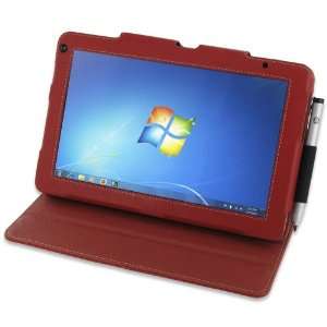   BX2 Red Leather Case for HP Slate 2 Tablet PC