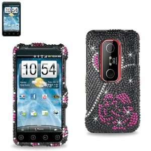  Case Rose Design Bling Rhinestone Crystal Jeweled Snap on Full Cover 