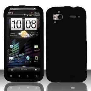 Black Soft Rubber HTC Sensation 4g (T mobile) Premium Design Skin Case