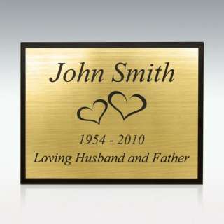 The Perfect Gold Flat Plaque   Personalized Engraving   