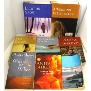  Set of 8 ANITA SHREVE Novels ~ Fortunes Rocks, Strange 